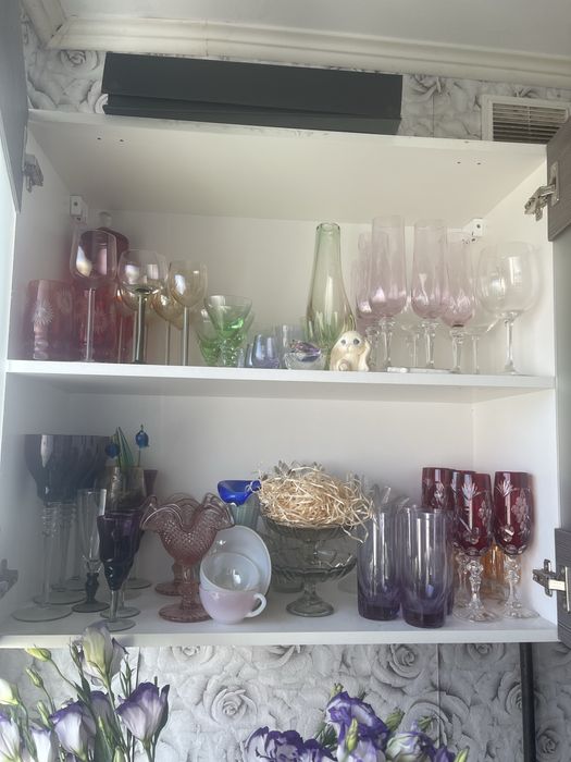 Келихи, різні, фужери, бокалы, хрусталь, вінтаж