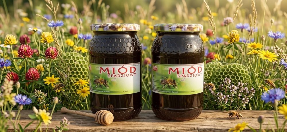 Naturalny miód spadziowy z własnej pasieki