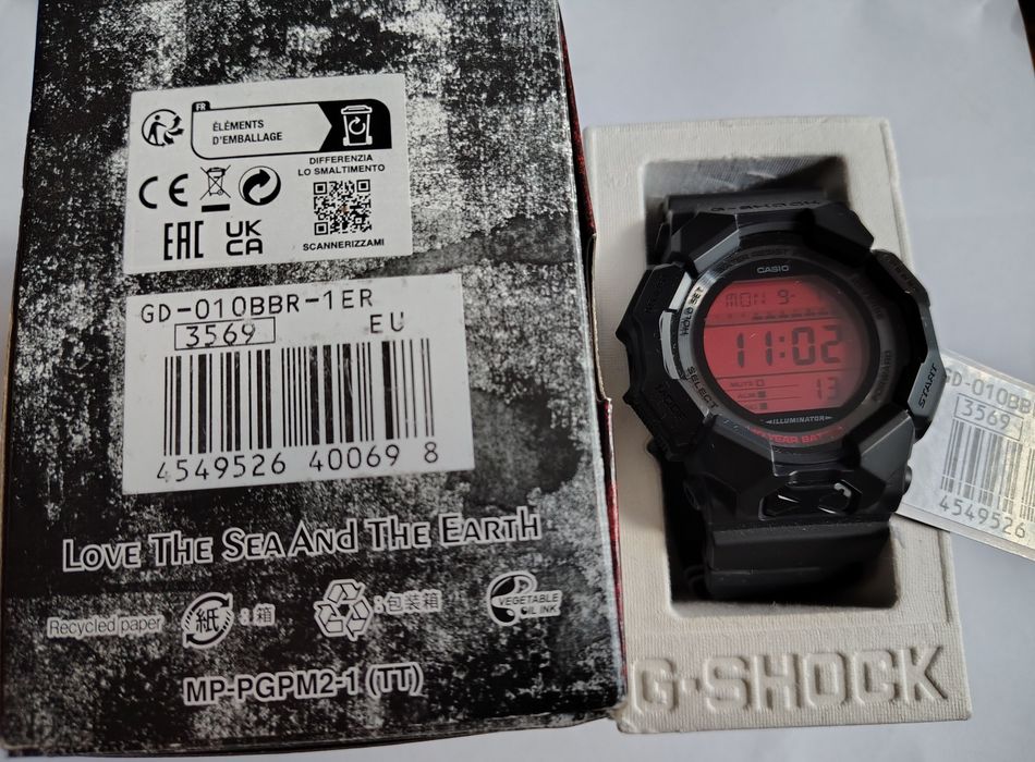 Оригінальний наручний годинник Casio G-SHOCK GD-010BBR-1ER