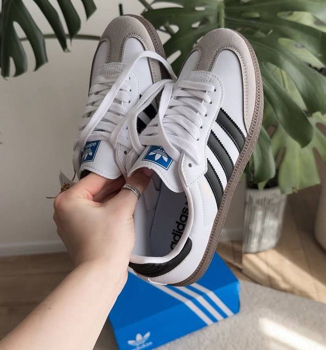 Жіночі спортивні кросівки Adidas Samba Og, Самба білі