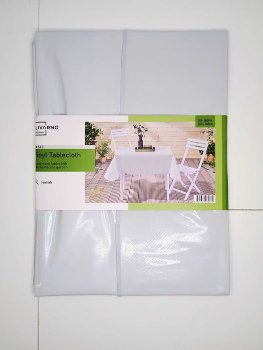 LIVARNO home Obrus zmywalny 110 x 140 cm szary