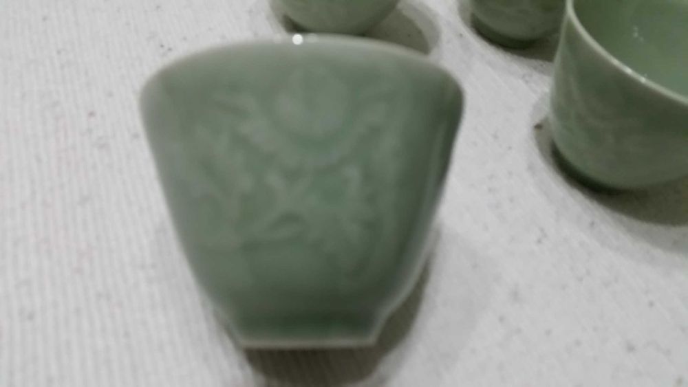 Tacinhas de chá Celadon!
