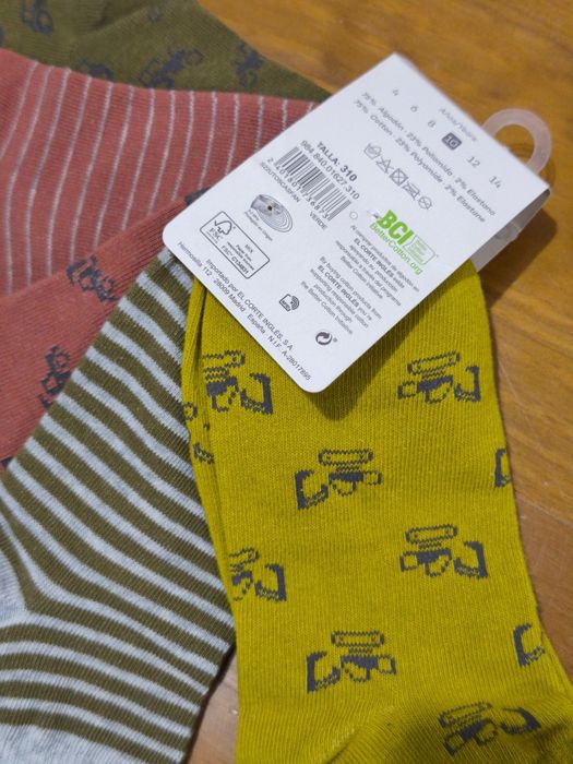 Conjunto de 5 pares de meias Novas da Unit
