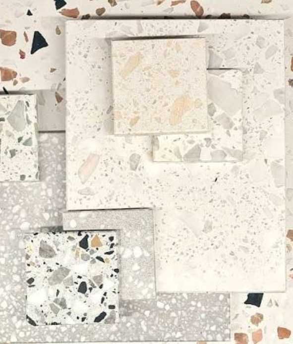 Polimento de mármore terrazzo e fabrico de chão em terrazzo