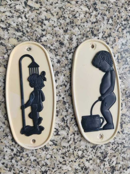 Таблички для туалета и ванной .СССР.