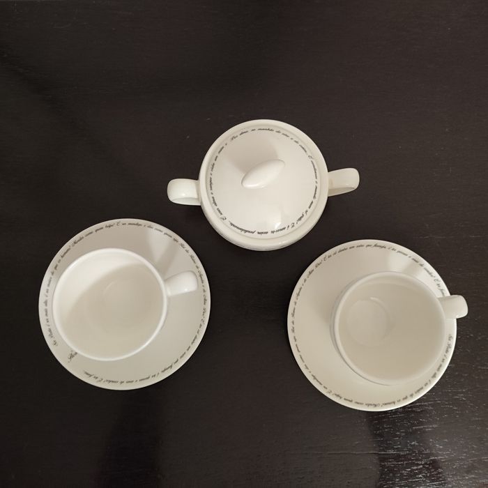 2 Chávenas de Chá + Açucareiro Florbela Espanca