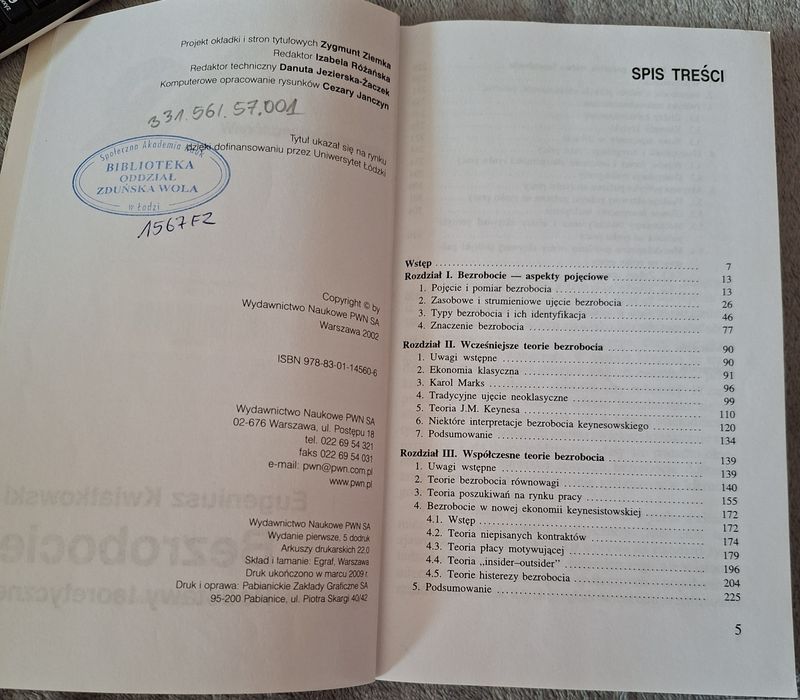 Sprzedam książki: Praca bezrobocie zatrudnienie, Bezrobocie podstawy