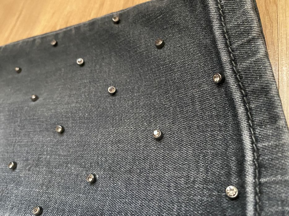 Jeansy Reserved 40 L dżety rurki szare