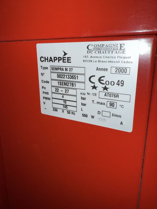 Piec Olejowy Chappe Sempra Bi 27kW