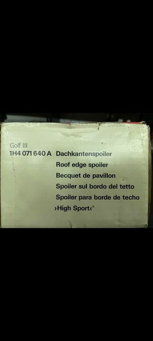 Spoiler Votex Golf MK3