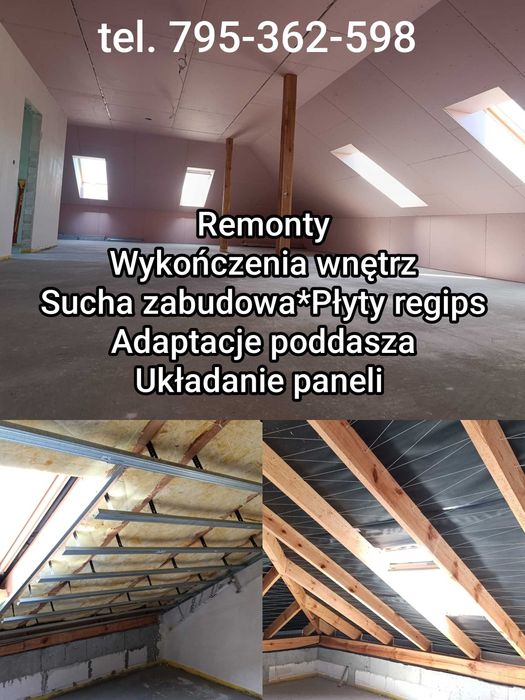 Remonty, wykończenia wnętrz