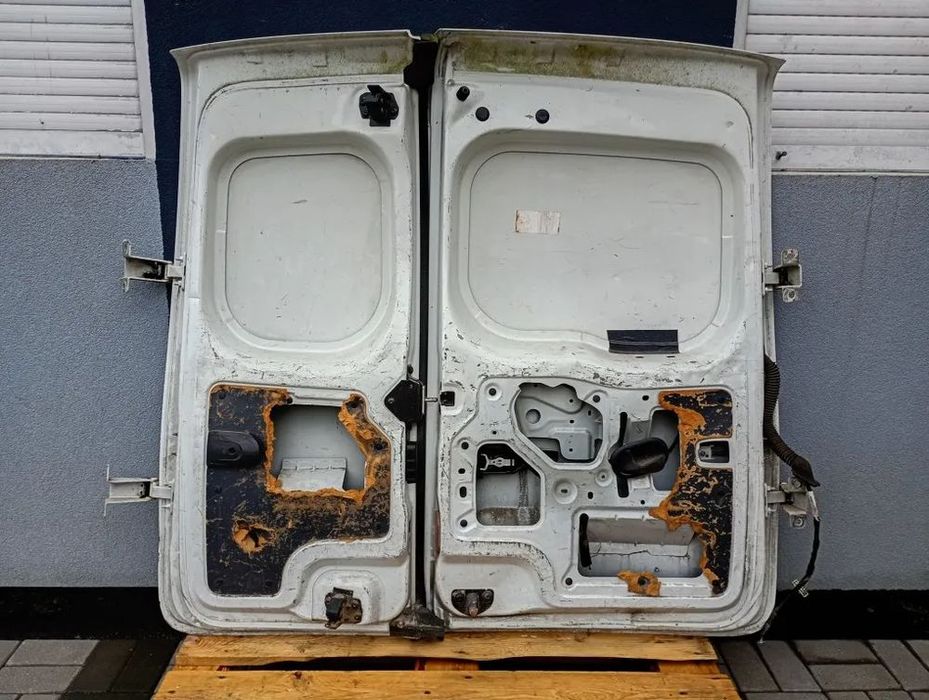 drzwi tylne lewe tył kompletne renault kangoo ii iii 2008-2021 białe
