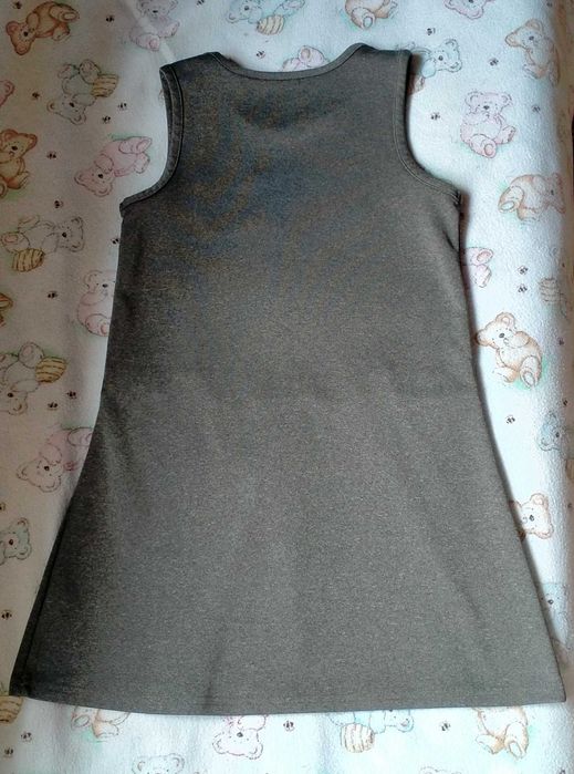 Сарафан школьный серый.