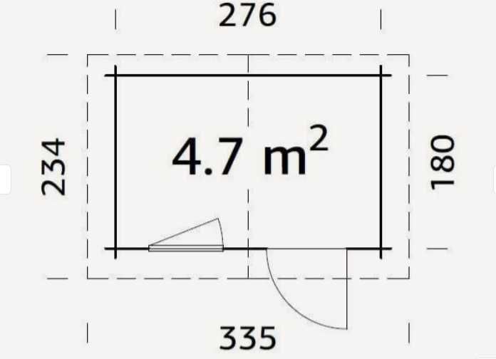 DOMEK drewniany 4.7m2 - 28mm - do samodzielnego złożenia - PROMOCJA -