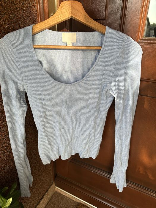 BLUZKA niebieska HM r.S z dzianiny