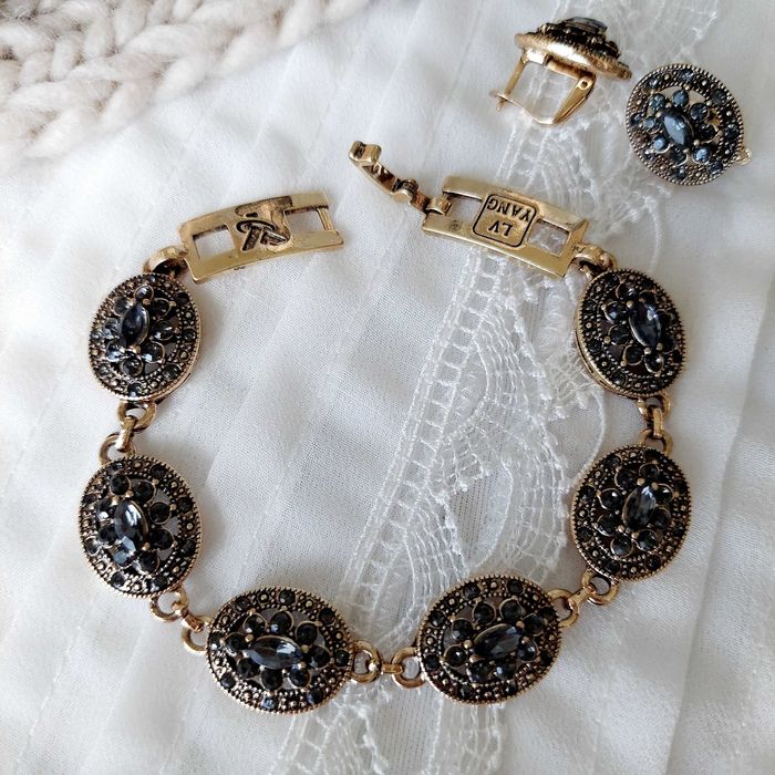 Bransoletka vintage retro antyczna barokowa wiktoriańska, nowa.