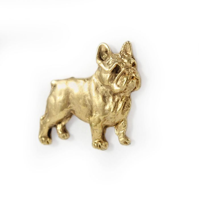 Buldog francuski I pin pozłocony w pudełku Art-Dog