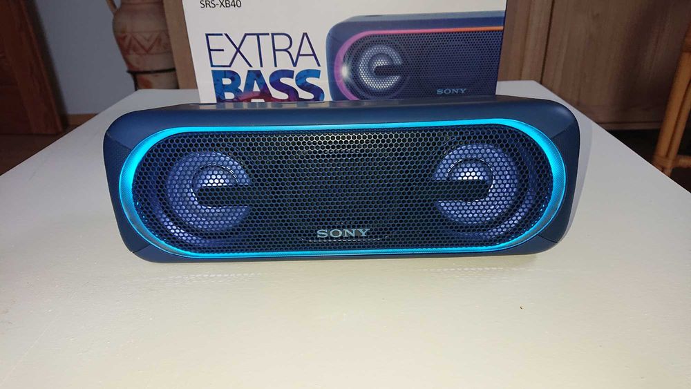 głośnik SONY XB40 XB41 niebieski super stan jbl charge boombox