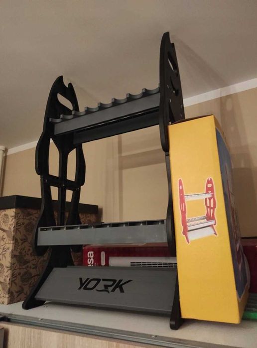 Nowy Stojak na Wędki na 16 Sztuk Stabilna Podpórka 44x80x25 cm