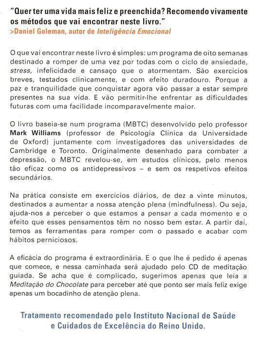 Mindfulness Atenção Plena de Mark Williams c/Oferta CD [Portes Grátis]