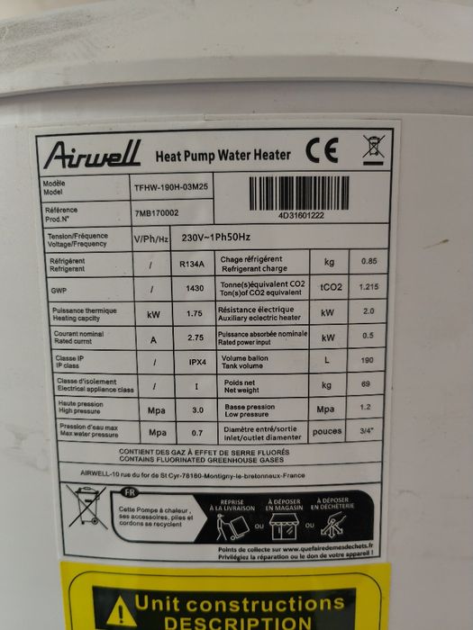 Bomba de calor monobloco