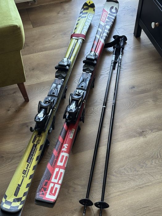 Narty Atomic SL 9.14 i GS 9m / 170cm + kijki