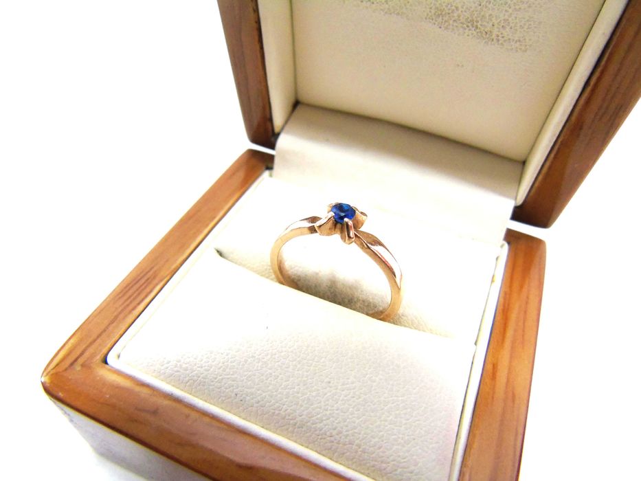 Złoty pierścionek pr.585 r.14 warmet Lombard Żuromin Loombard