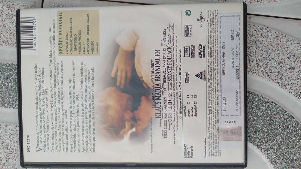 DVD África Minha Robert Redford