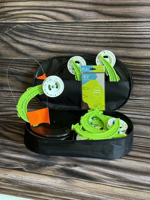 Набор жерлиц Щука с тормозом 10шт+сумка