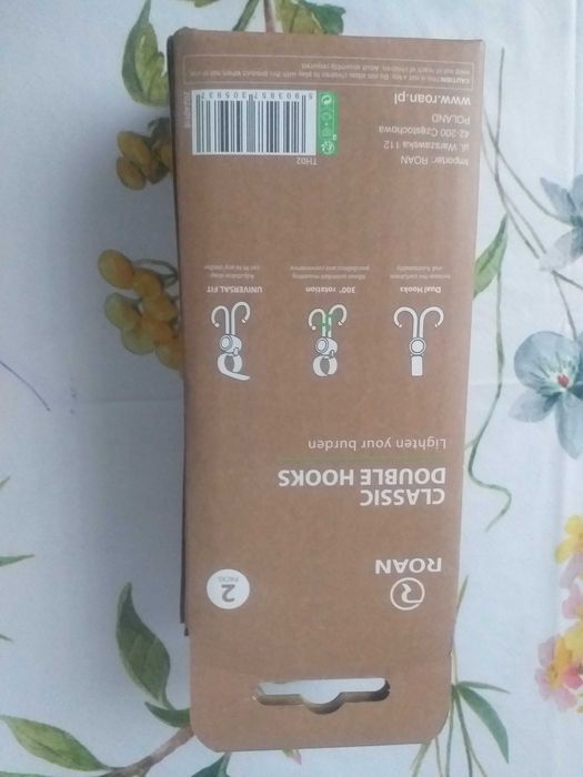 Haczyki do powieszenia torby, torebki do wózka Czarne 2szt