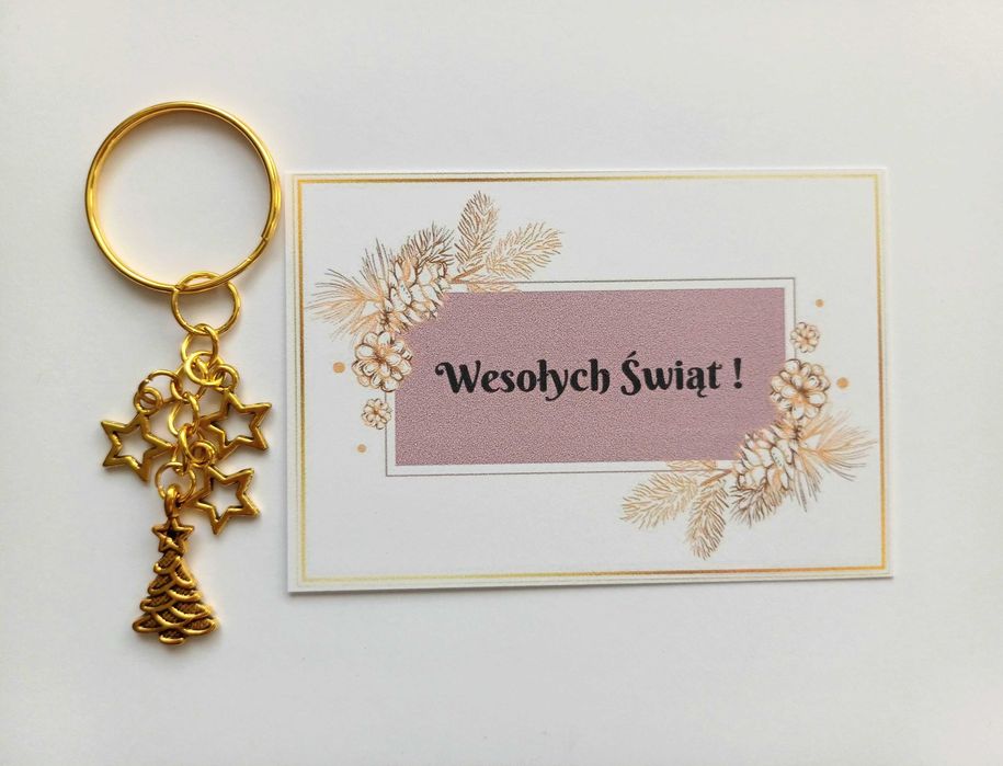 Breloczek święta Prezent choinka śnieżynka