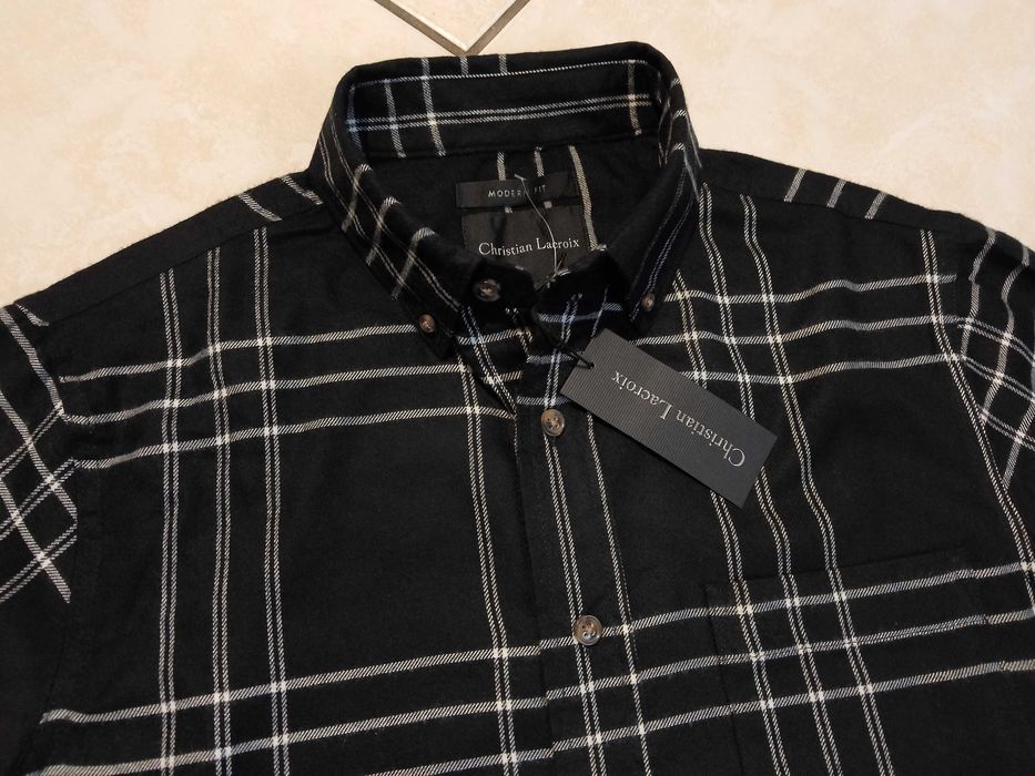 CHRISTIAN LACROIX - NOWA! z Metkami Koszula Męska Flanelowa rozmiar L