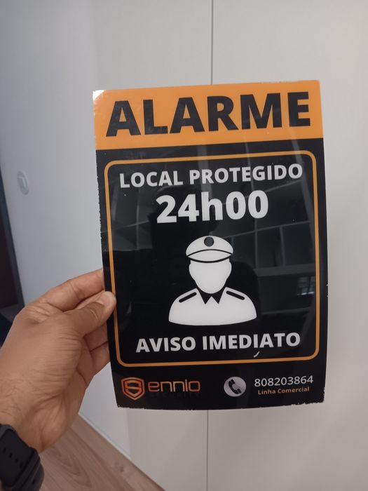 Placa Dissuasão Assalto