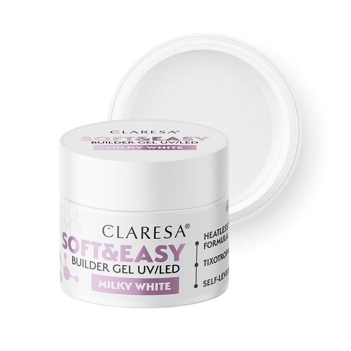 Claresa Soft&Easy Builder Gel żel budujący Milky White 45g