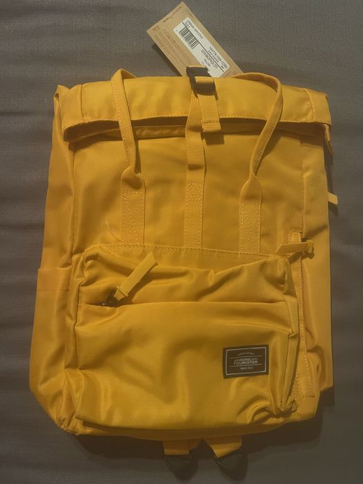 Plecak nowy rolowany American Tourister Urban Groove City żółty