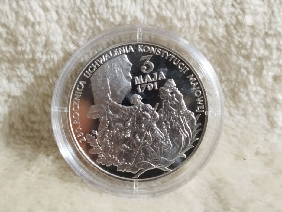Numizmat / Moneta "230. Rocznica Konstytucji 3 Maja" / Certyfikat itp