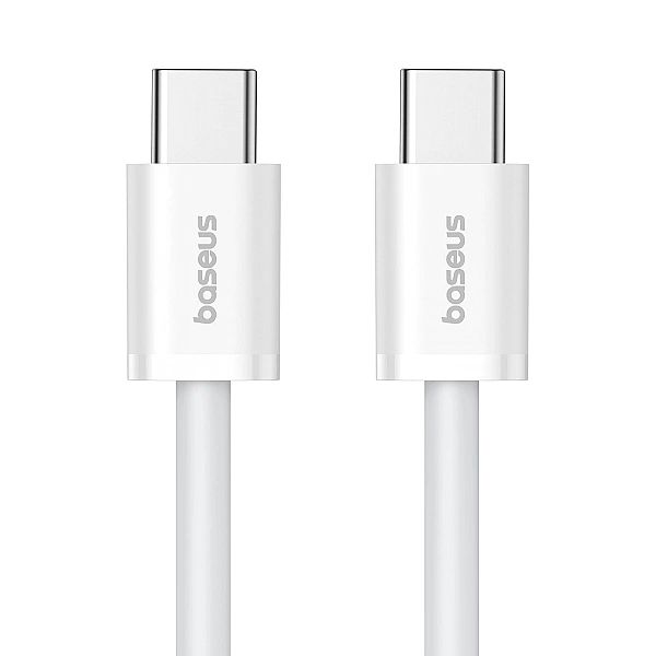 Kabel Baseus Superior Series ll USB-C - USB-C 30W 480Mb/s 1m - biały
