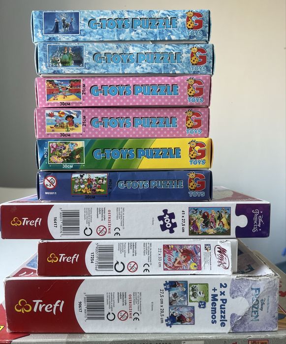 пазлы Trefl  100\60\35 Холодное сердце\My little pony\Принцессы