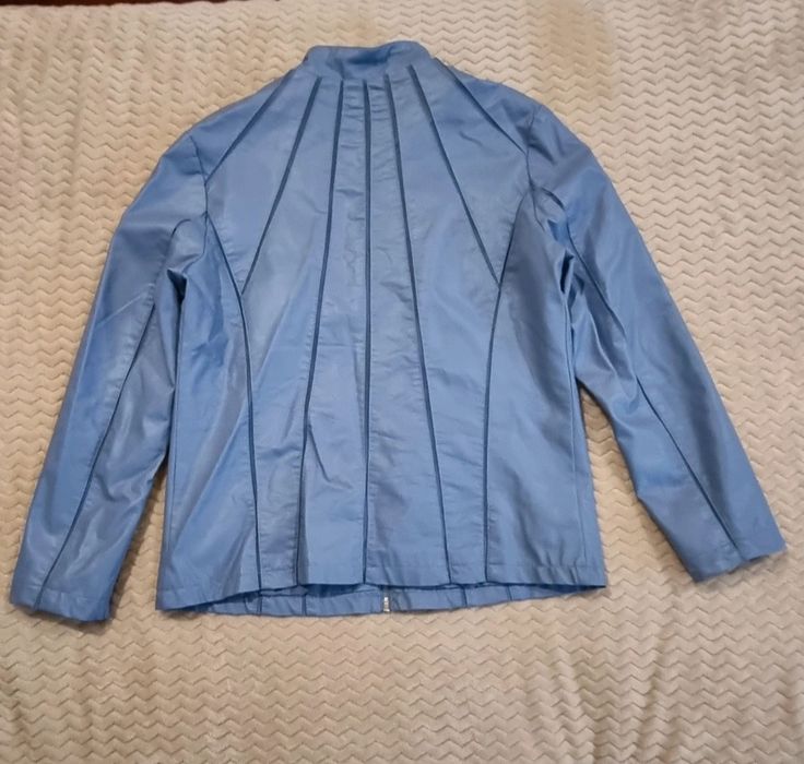 Casaco polipele azul acinzentado