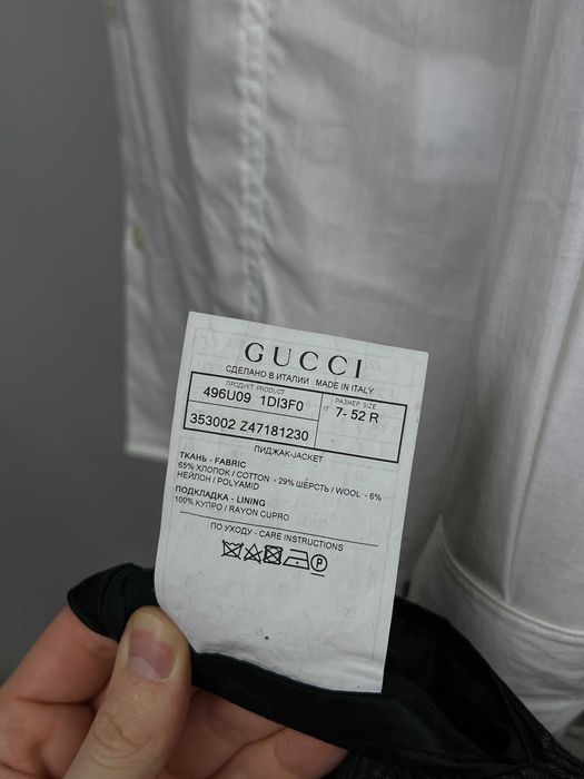 GUCCI Tweed Wool Blend Blazer твідовий піджак Гуччі мікс вовни: 7 000 ...