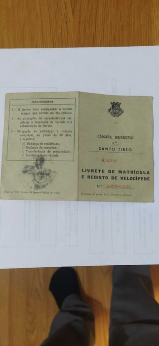 Livrete de bicicleta pasteleira