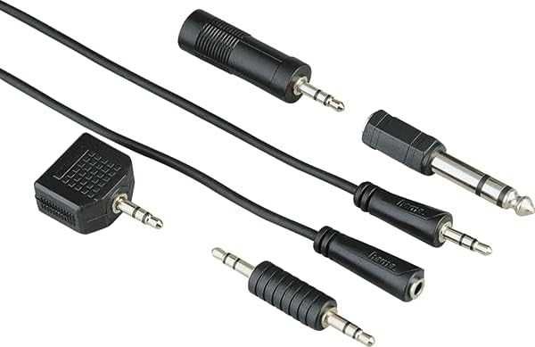 Kabel Hama Audio minijack 3,5 mm - minijack 3,5 mm 2,5 m + adaptery