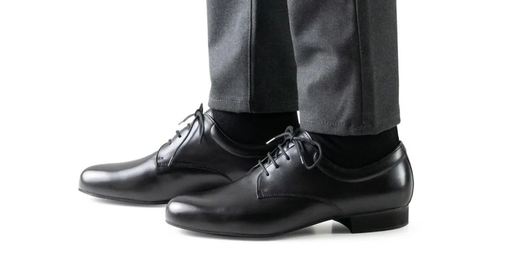 Werner Kern - Męskie buty do tańca 28048 - Skóra Czarny - z wkładką UK