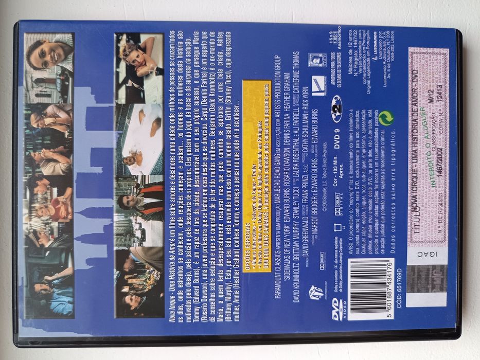 DVD Nova Iorque uma história de amor