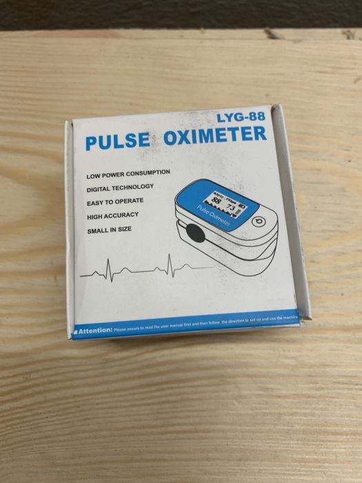 Pulsoksymetr Pulsometr Saturacja PULSE OXIMETR niebieski
