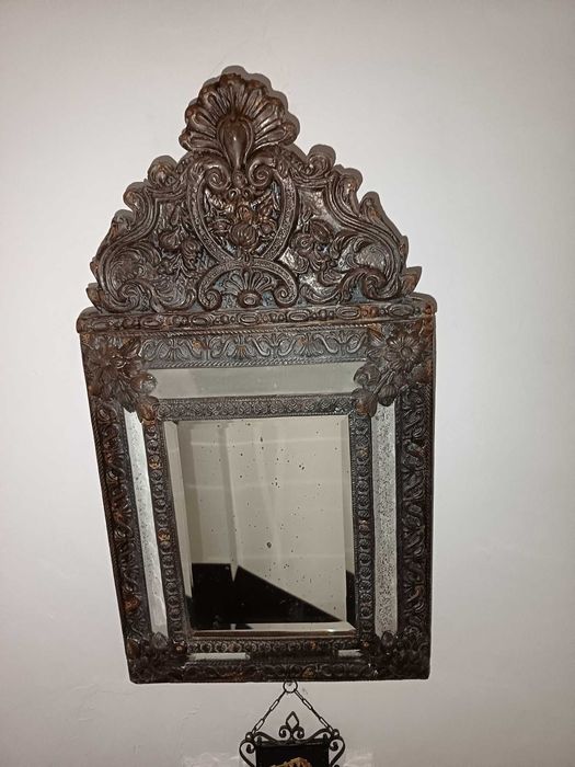 Espelho Napoleão III de Meados do Século XIX - 60x35cm