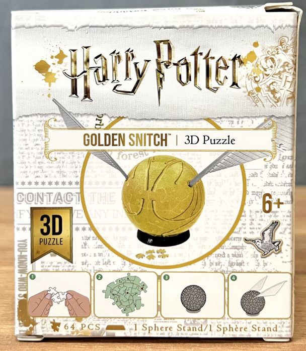 4D Cityscape. 3D Puzzle. Harry Potter. Golden Snitch 64 Pieces