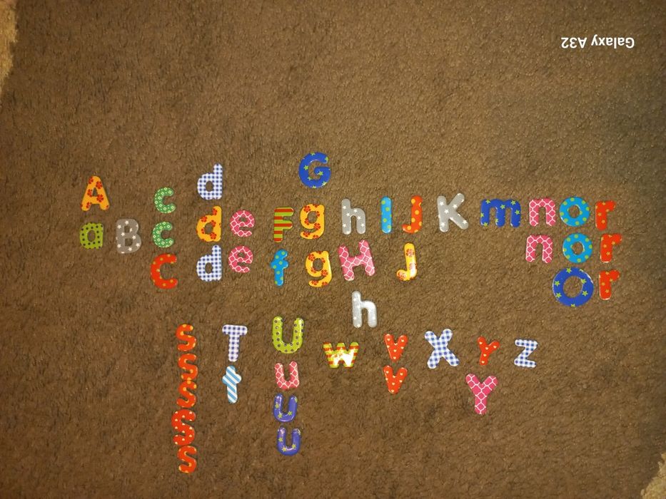 Literki z magnesem, 50 szt