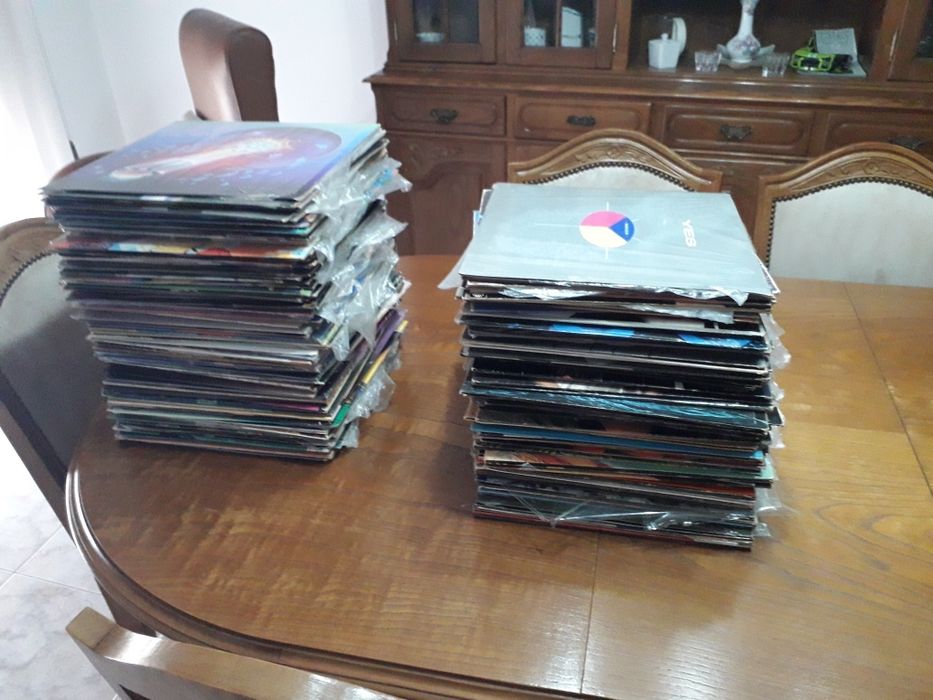 Discos de venil como novos Anos 80 Rock
