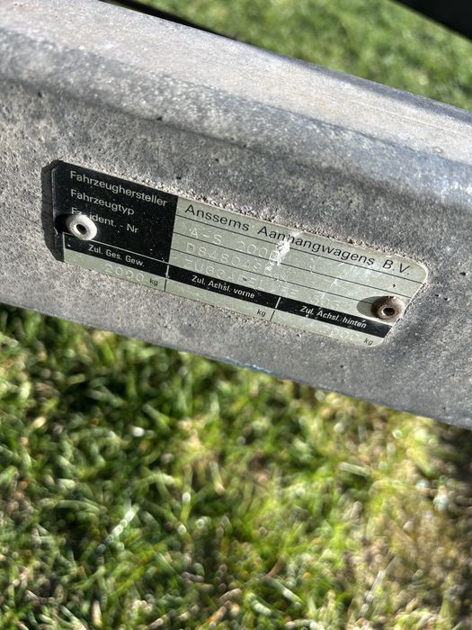 Anssems przyczepa aluminiow 2000 kg